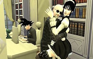 Sirvientas  episodio 1 chichi milk hermosa esposa contratada por el jefe de su marido goku usa