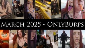 March 2025 OnlyBurps Compilation - Big Tit Goth Travelling Masking in San Francisco on Vacation for Wedding
