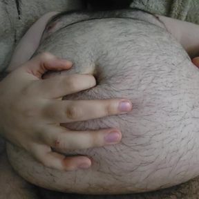 Big Bear Chub Belly Rub, Bellybutton Fingering, request #1