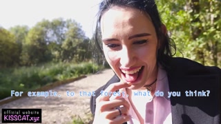 Public Agent Pickup Russian Student and Almost Cum in Pussy in Park / Kiss Cat