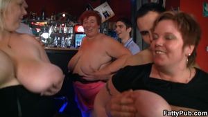 Fat matures wanting a group sex at the pub