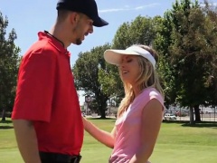 Hot Teen Karla Kush Seduces Golf Course Employee