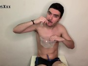 Bebiendo corrida de condon