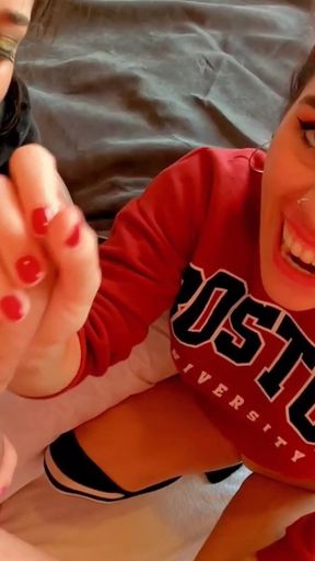 Threesome of Sluts, Dirty Ass to Mouth & Swallowing Dirt Cum