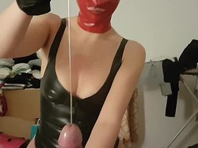 Magic and Asso Latex BDSM sounding British cum in mouth anal