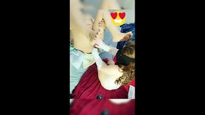 Hijabi queen cheats on her arab husband with a indian desi fan