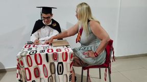 Entiado Didn't Go to Graduation Party to Put His Tiny Penis in His Stepmother's Ass