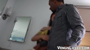 Ladyboy Venus Lux practice her cock sucking skills on my BBC
