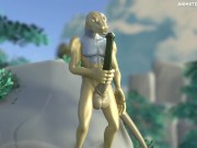 Lizard Hyper Penis Growth Animation