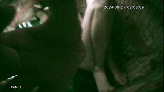 A nappy pup and his hairy man