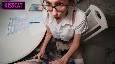 Nerd Girl - That my Big Secret with my Step Daddy's Big Dick