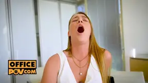 Office mistress Alexis Crystal fucked deep and toyed with a dildo