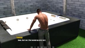 Grandma's house: sexy granny and younger man in a hot tub ep.43