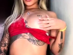 Marcela Grandona pelada exibindo seus peitos deliciosos com