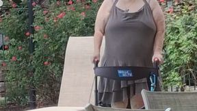 Summer Has Arrived! Time for the First Visit to the Pool Sexy Big Nurse Vicki Style!