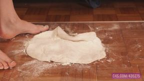 Barefoot Pizza Dough Smash - 4K MP4