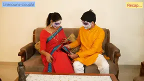 Desi Sali Sapna turned horny while celebrating festival with jiju