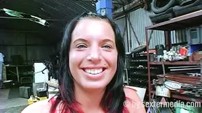 Garage Strip Clips and Pussy Masturbation