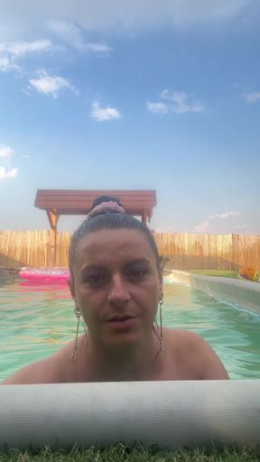 Thong Bikini Pool Tease - Wet Dance & Playful Vibes