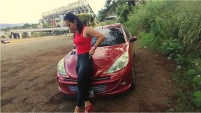 Kendra’s Uphill Challenge: leather pants, control, and tension.