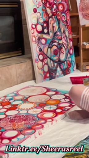 Hotwife Artist gets Creative After Daddy Takes her Pussy Back After being fucked all day by Bull