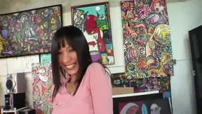 My dark-haired, horny girlfriend gets a full hardcore blowjob