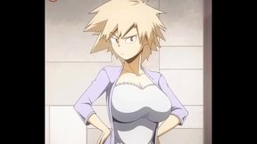 Bakugo's Mom Shows Off Big Tits in My Hero Academia Hentai Anime