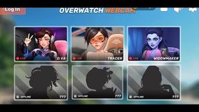 overwatch webcam [ parody hentai game ] ep.3 widowmaker bbc pussy pounding !