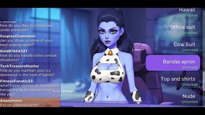 overwatch webcam [ parody hentai game ] ep.3 widowmaker bbc pussy pounding !