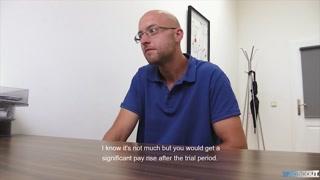 DIRTY SCOUT 195 -  Bald Dude Goes For An Interview But Gets His Ass Pounded Instead