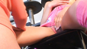 Teen Diana with lez touching her butt