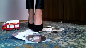 Princess Kimberly crushes your toy cars and DVDs!