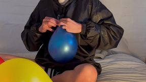 Blow up a lot of balloons