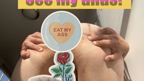 See what is in my asshole! Saggy boobs and tummy slapping too (oct 9 2025)