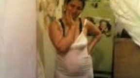My shy BBW teeny Arab girlfriend finally gets naked on my camera