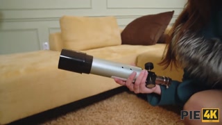 PIE4K. Telescope would lead her to a tight corner... and tight pussy