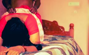 Masked Desi Couple Hot Doggy Style Creampie Fucking