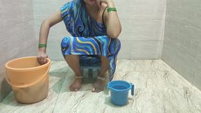 Stepmom Lets Stepson Fuck Her While Cleaning the Clothes