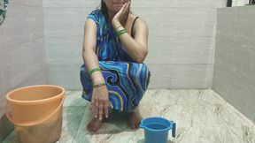 Stepmom Lets Stepson Fuck Her While Cleaning the Clothes