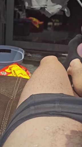 Thrilling moment from "Big cock fat cumshot"