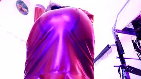 Femdom Mistress Eva Latex Femdom BDSM Solo Strap Heels Goddess Red Dress