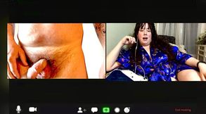 Nympho makes a Naughty Zoom Call to her BFFs Husband!