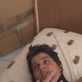 Italian gilf tied up, undressed and fucked hard