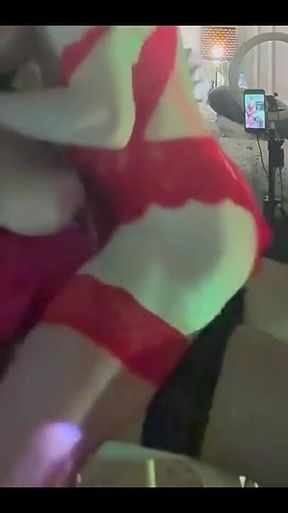 Wife with Big Tits Cheats on Her Husband by Fucking a Bitch in Stockings