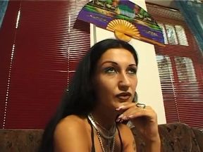 Natalie the gipsy women starts touching herself