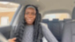 Eating a Juicy Burger in my Car.