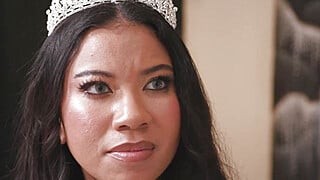 Dad Bangs Interracial Bride Ameena Green