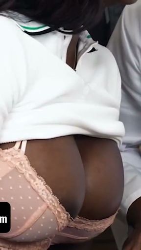 My Ebony Stepmom's Interracial Threesome to Save Me   Clip 1