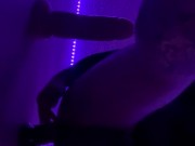 Fag boi takes monster dildos