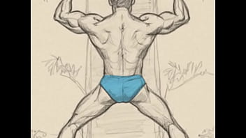 Gift of a super muscle man !(AI-generated)